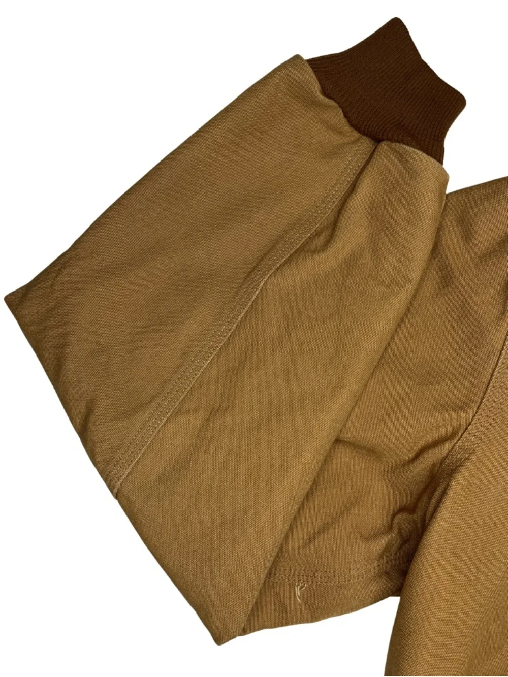 Carhartt J131 tan Duck Active Jacket USA Made Hooded Work Jacket Large Regular